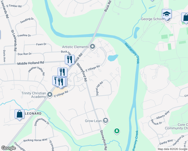 map of restaurants, bars, coffee shops, grocery stores, and more near 3248 Durham Place in Southampton