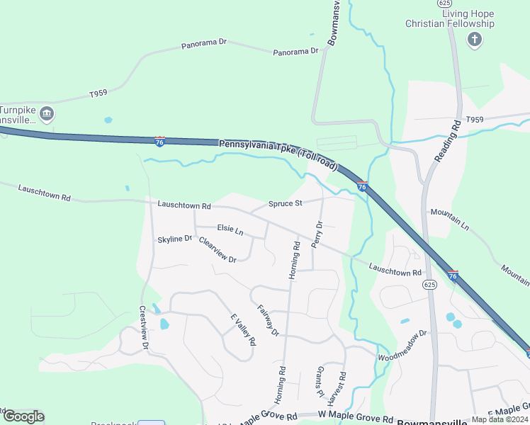 map of restaurants, bars, coffee shops, grocery stores, and more near 218 Lauschtown Road in Denver