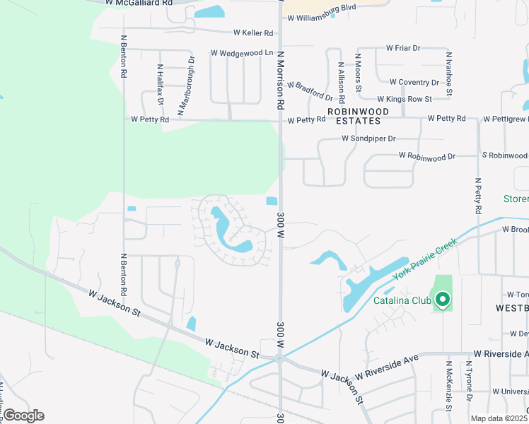 map of restaurants, bars, coffee shops, grocery stores, and more near 1601 North Morrison Road in Muncie
