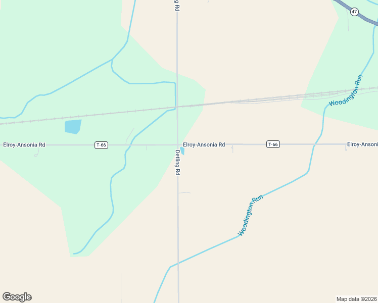 map of restaurants, bars, coffee shops, grocery stores, and more near 3635 Elroy-Ansonia Rd in Ansonia