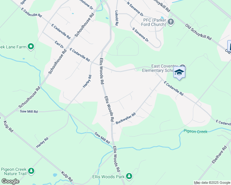 map of restaurants, bars, coffee shops, grocery stores, and more near 457 Ellis Woods Road in Pottstown