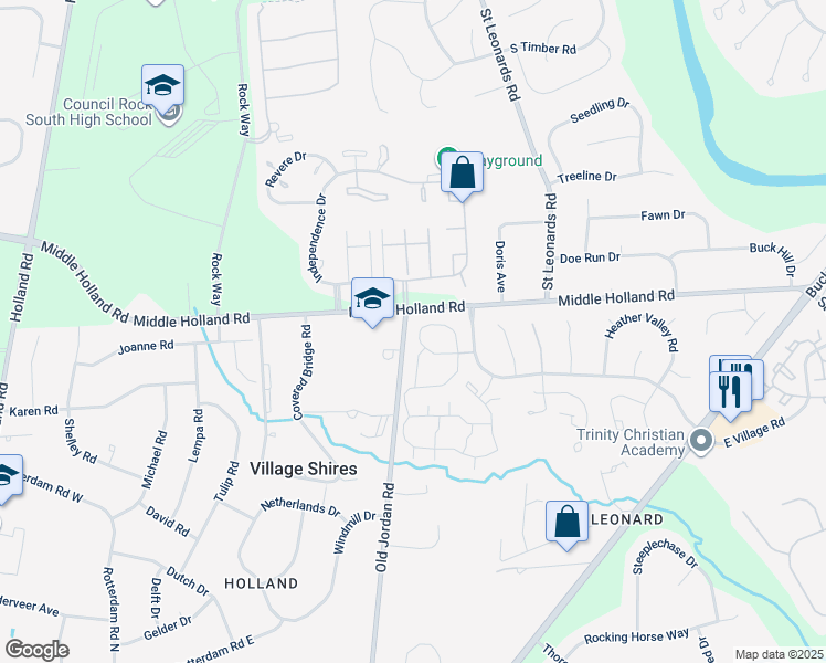 map of restaurants, bars, coffee shops, grocery stores, and more near 73 Plumly Way in Southampton