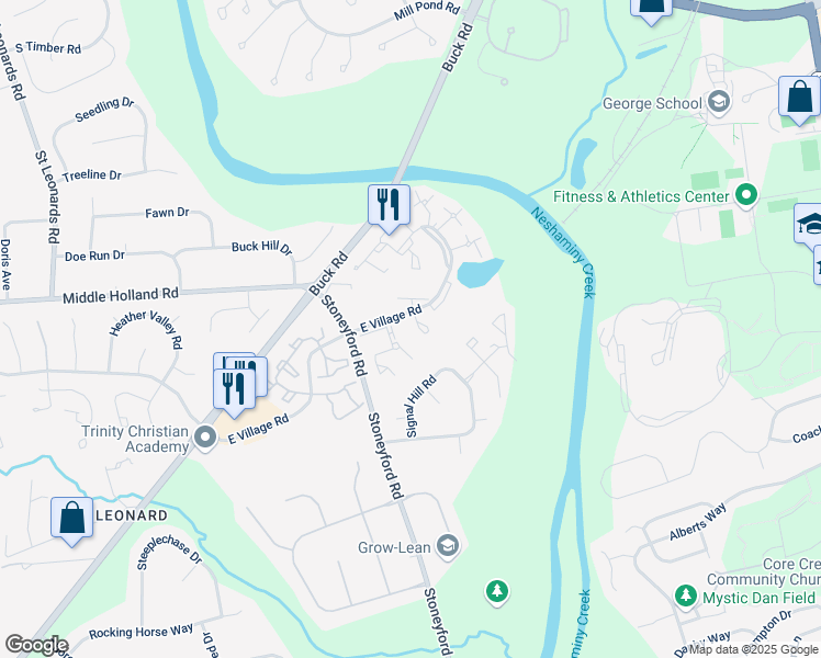 map of restaurants, bars, coffee shops, grocery stores, and more near 3226 Stockton Place in Southampton