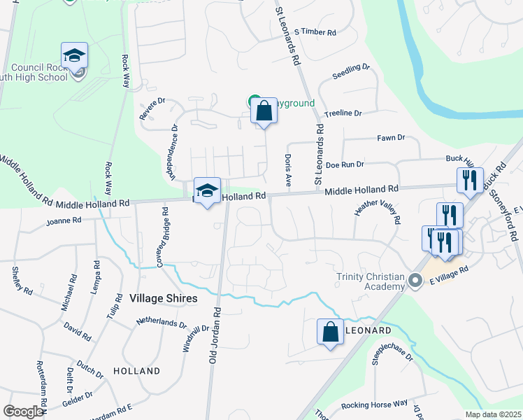 map of restaurants, bars, coffee shops, grocery stores, and more near 73 Plumly Way in Southampton