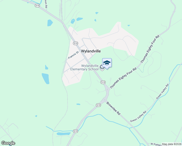 map of restaurants, bars, coffee shops, grocery stores, and more near 103 Highcroft Circle in Eighty Four