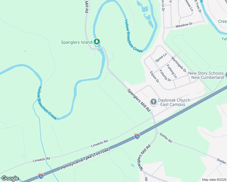 map of restaurants, bars, coffee shops, grocery stores, and more near 101 Spanglers Mill Road in New Cumberland