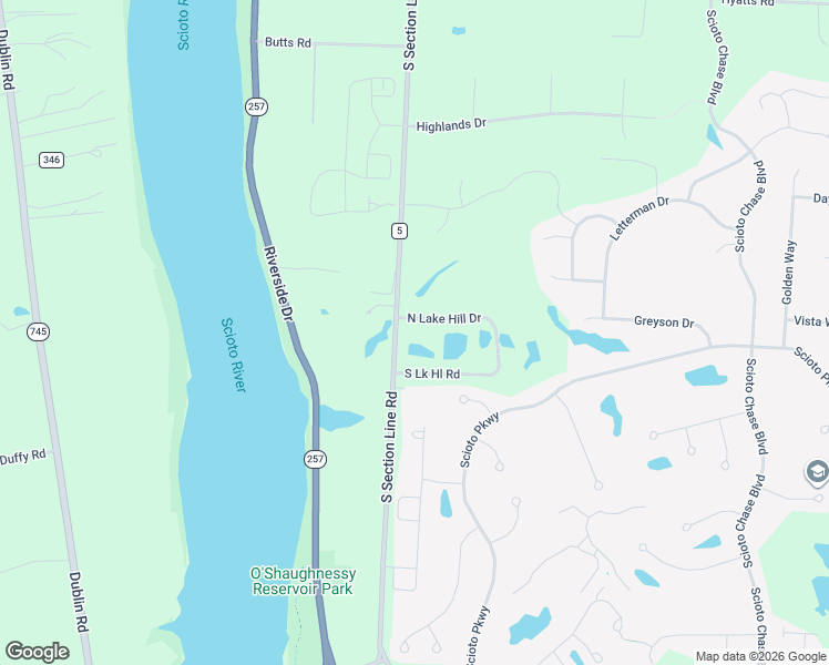 map of restaurants, bars, coffee shops, grocery stores, and more near 4939 North Lake Hill Drive in Delaware