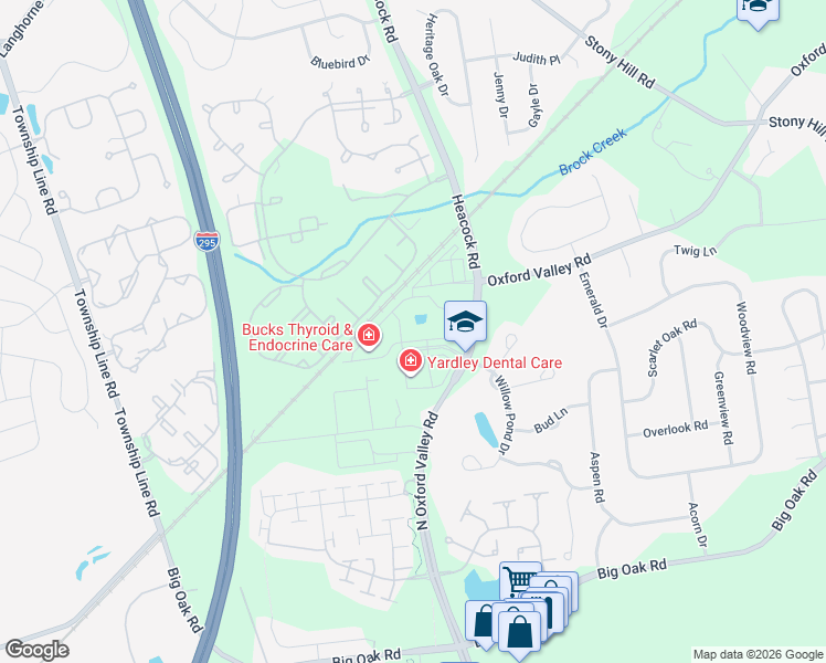 map of restaurants, bars, coffee shops, grocery stores, and more near Unnamed Road in Morrisville