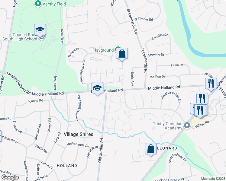 map of restaurants, bars, coffee shops, grocery stores, and more near 340 Middle Holland Road in Southampton