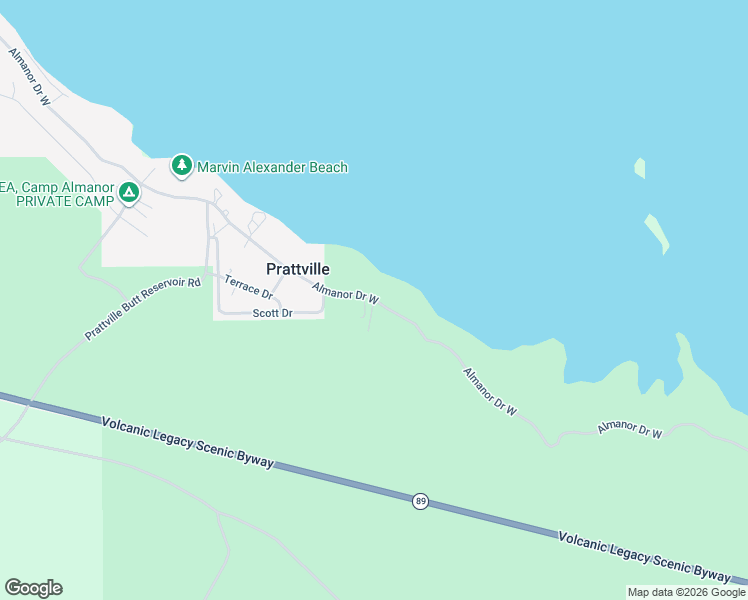 map of restaurants, bars, coffee shops, grocery stores, and more near 2300 Ashley Avenue in Canyondam