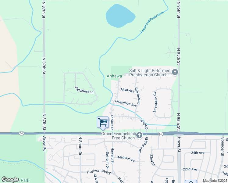 map of restaurants, bars, coffee shops, grocery stores, and more near 12846 Anhawa Avenue in Longmont
