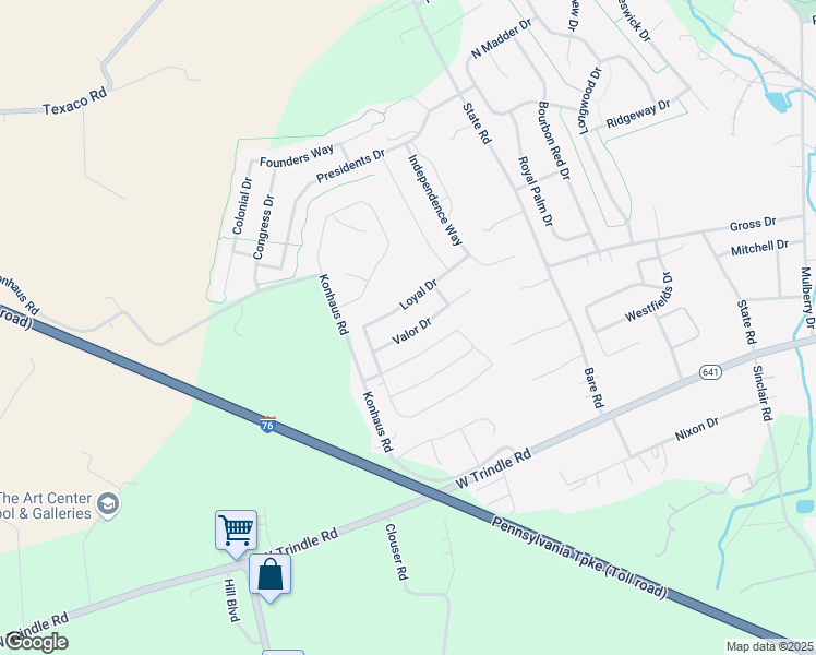 map of restaurants, bars, coffee shops, grocery stores, and more near 318 Valor Drive in Mechanicsburg