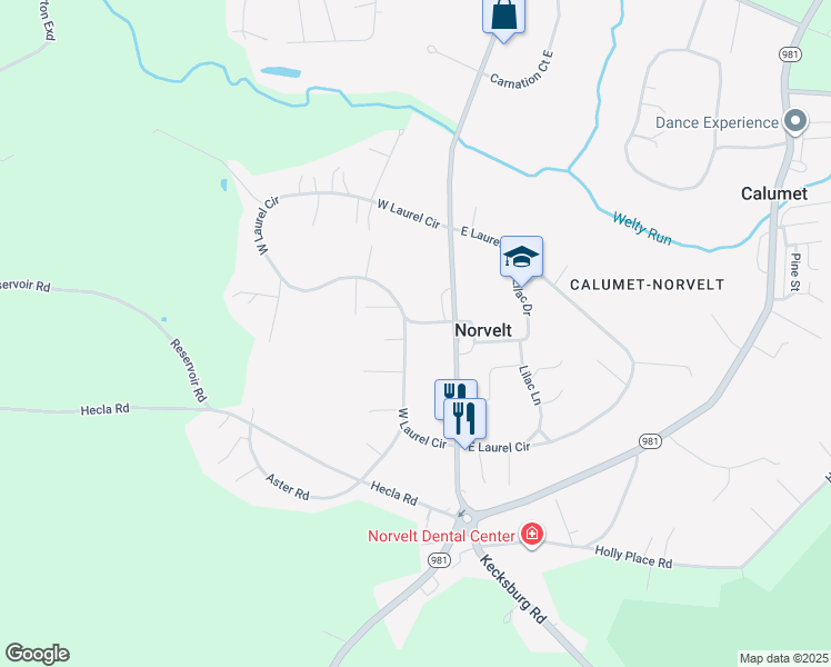 map of restaurants, bars, coffee shops, grocery stores, and more near 1158 West Laurel Circle in Mount Pleasant