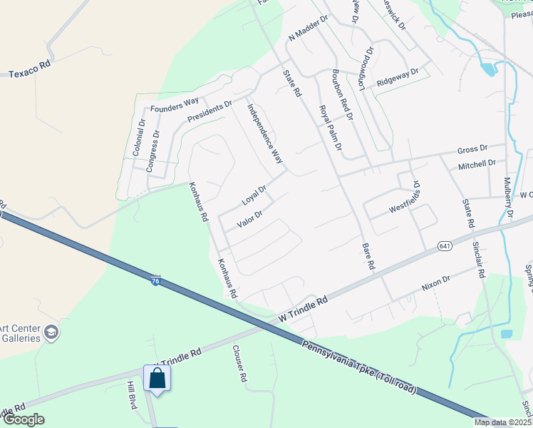 map of restaurants, bars, coffee shops, grocery stores, and more near 321 Valor Drive in Mechanicsburg