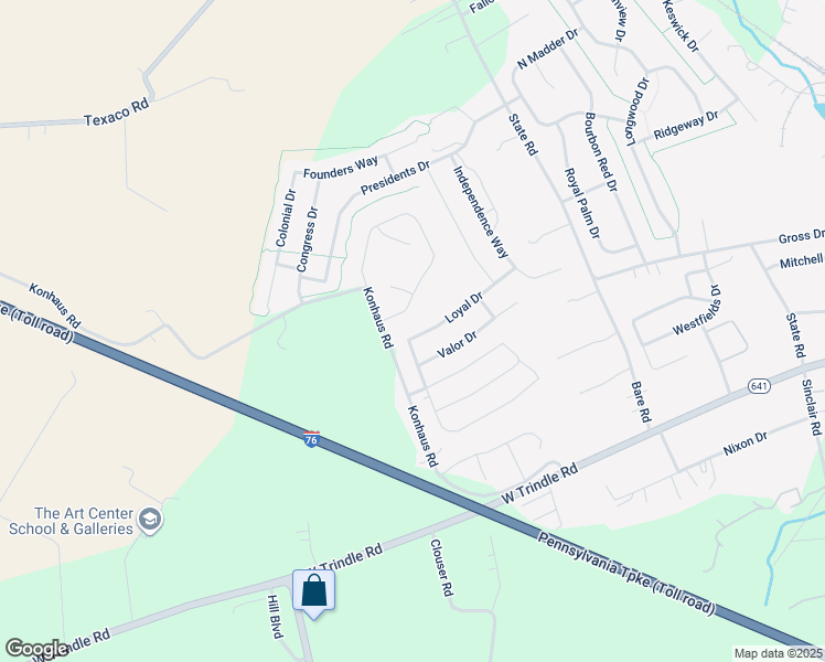map of restaurants, bars, coffee shops, grocery stores, and more near 228 Loyal Drive in Mechanicsburg