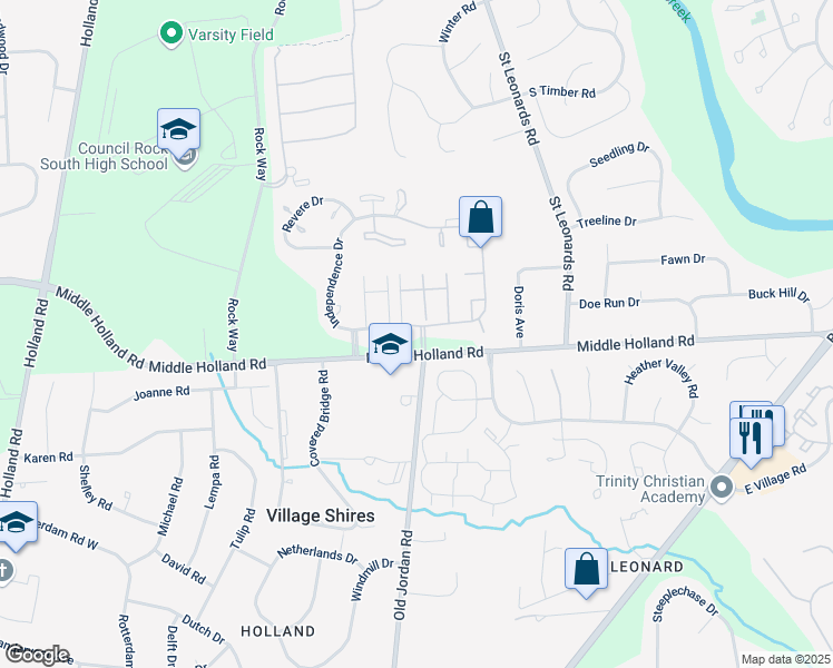 map of restaurants, bars, coffee shops, grocery stores, and more near 188 Monroe Court in Southampton