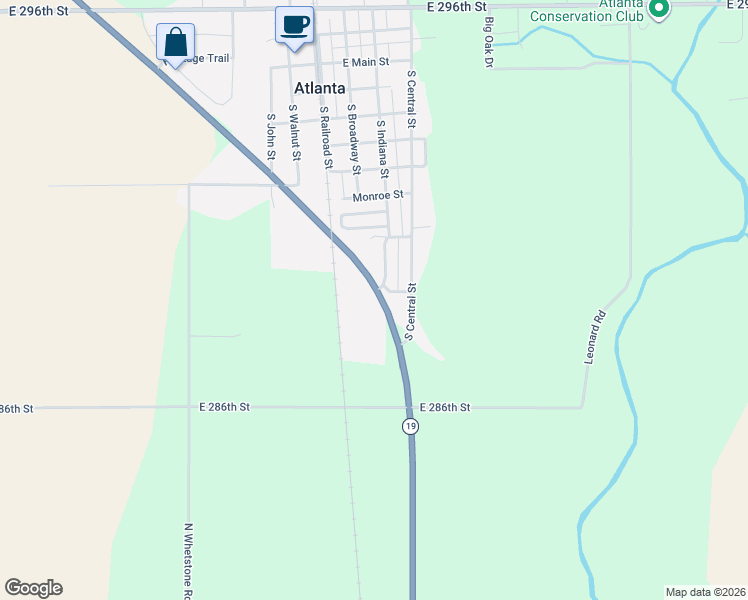 map of restaurants, bars, coffee shops, grocery stores, and more near 795 South Indiana Street in Atlanta