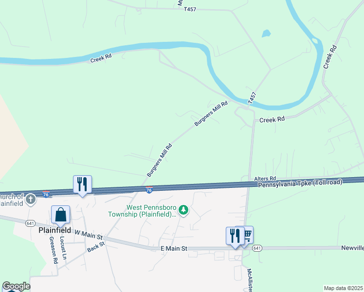 map of restaurants, bars, coffee shops, grocery stores, and more near 28 Burgners Mill Rd in Carlisle