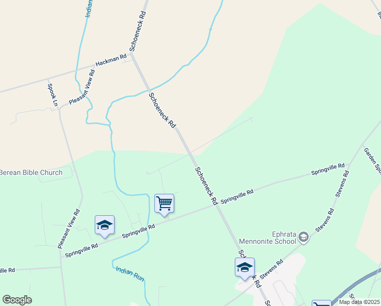 map of restaurants, bars, coffee shops, grocery stores, and more near 401 Schoeneck Road in Ephrata