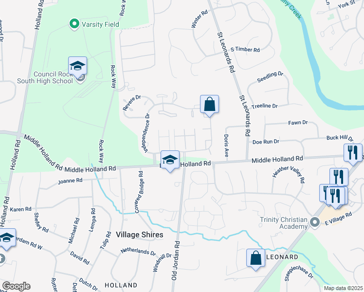 map of restaurants, bars, coffee shops, grocery stores, and more near 188 Monroe Court in Southampton