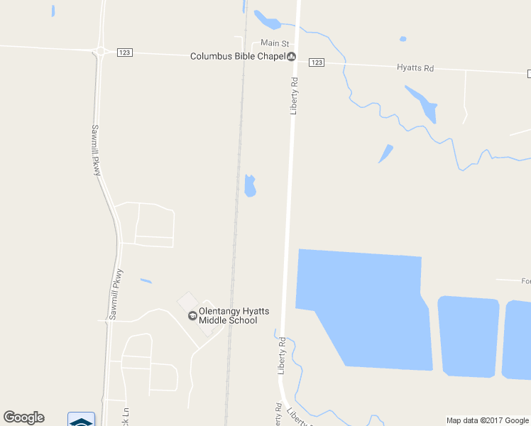 map of restaurants, bars, coffee shops, grocery stores, and more near 6442 Liberty Road North in Powell