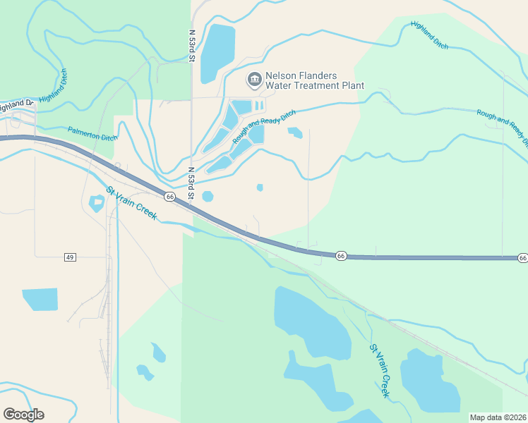 map of restaurants, bars, coffee shops, grocery stores, and more near 5475 Ute Road in Unincorporated