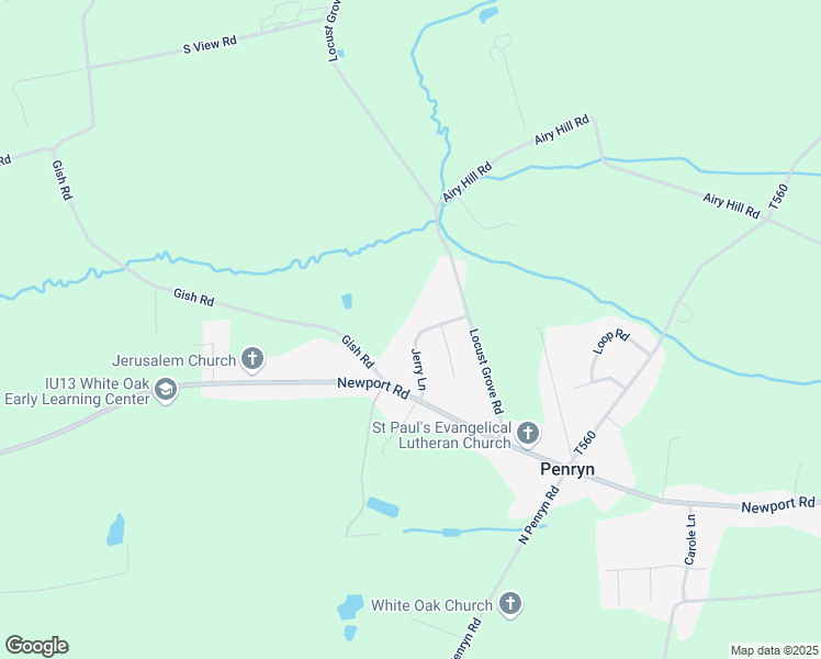 map of restaurants, bars, coffee shops, grocery stores, and more near 1472 Jerry Lane in Manheim