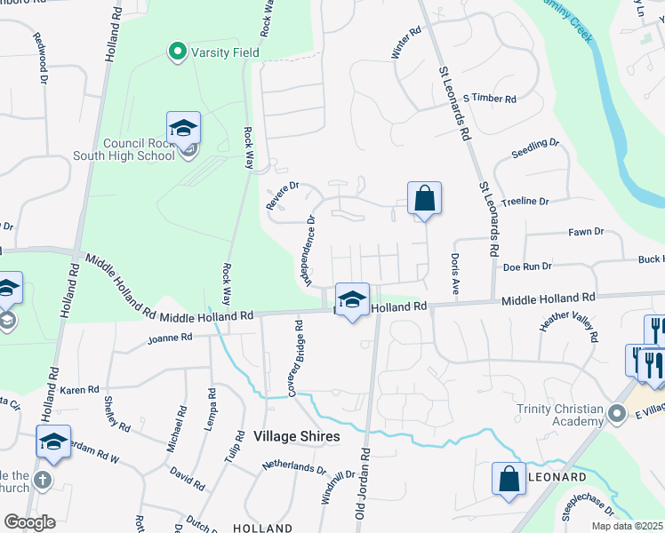 map of restaurants, bars, coffee shops, grocery stores, and more near 127 Adams Court in Southampton