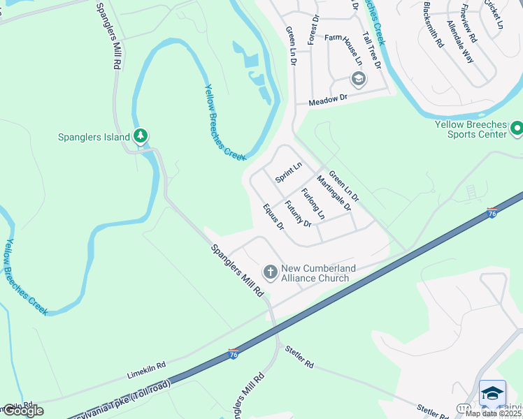 map of restaurants, bars, coffee shops, grocery stores, and more near 342 Equus Dr in Camp Hill