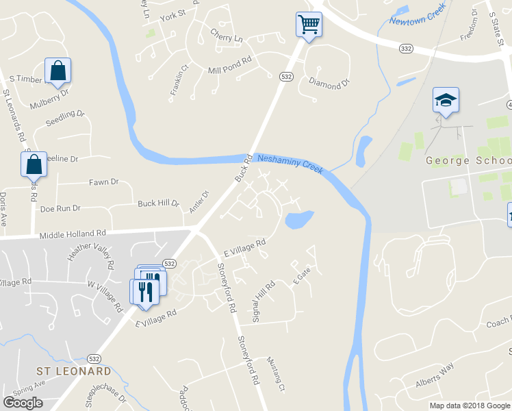 map of restaurants, bars, coffee shops, grocery stores, and more near 3132 Sheffield Place in Southampton