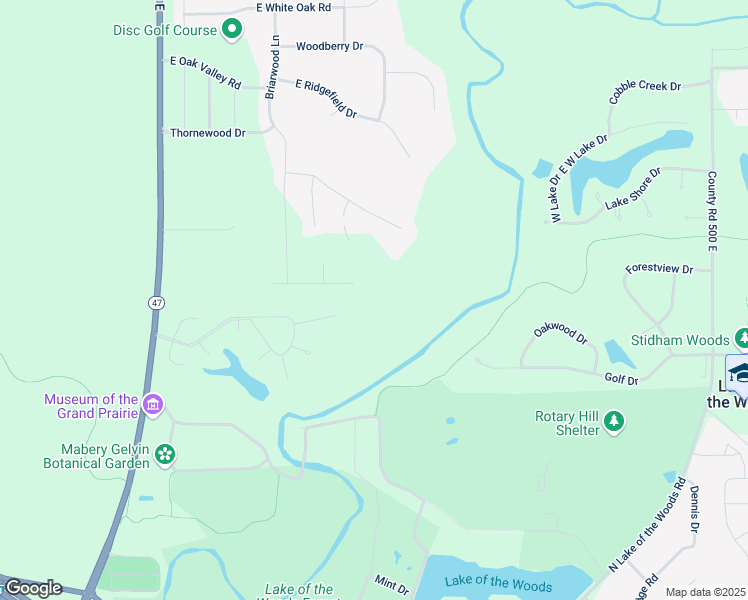 map of restaurants, bars, coffee shops, grocery stores, and more near 1315 Wildwood Lane in Mahomet