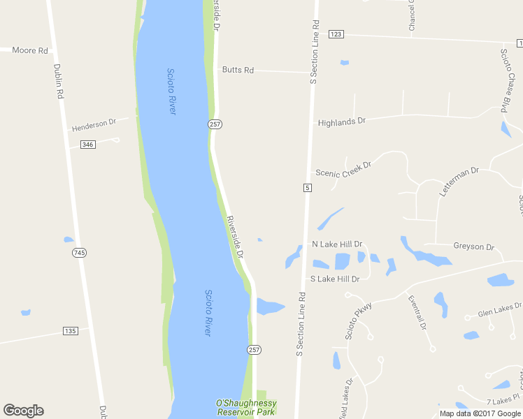 map of restaurants, bars, coffee shops, grocery stores, and more near 6909 Riverside Drive in Powell