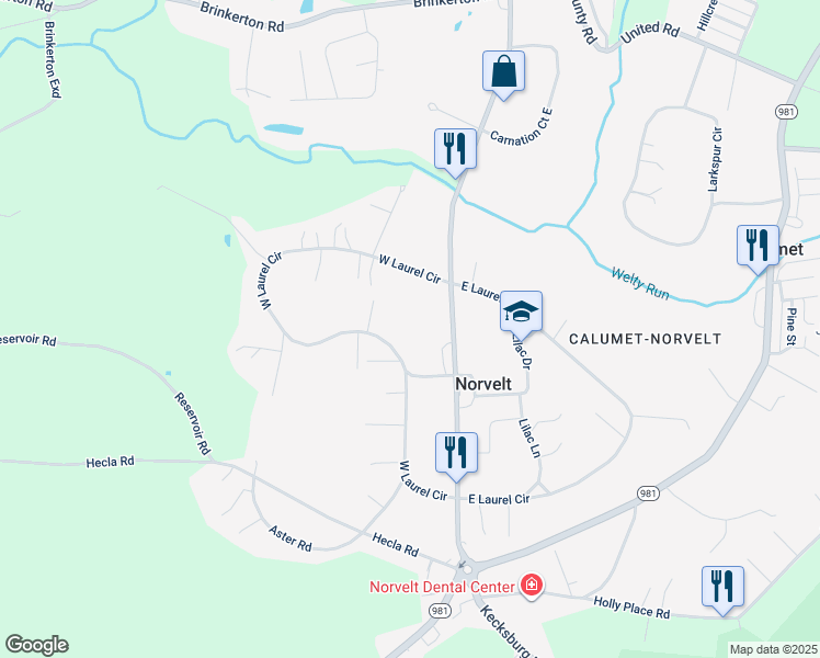 map of restaurants, bars, coffee shops, grocery stores, and more near 1180 West Laurel Circle in Mount Pleasant