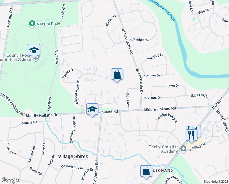 map of restaurants, bars, coffee shops, grocery stores, and more near 275 Hudson Court in Holland