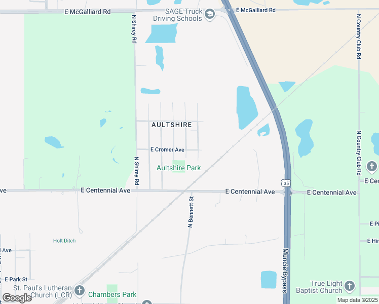 map of restaurants, bars, coffee shops, grocery stores, and more near 2004 North Rector Avenue in Muncie
