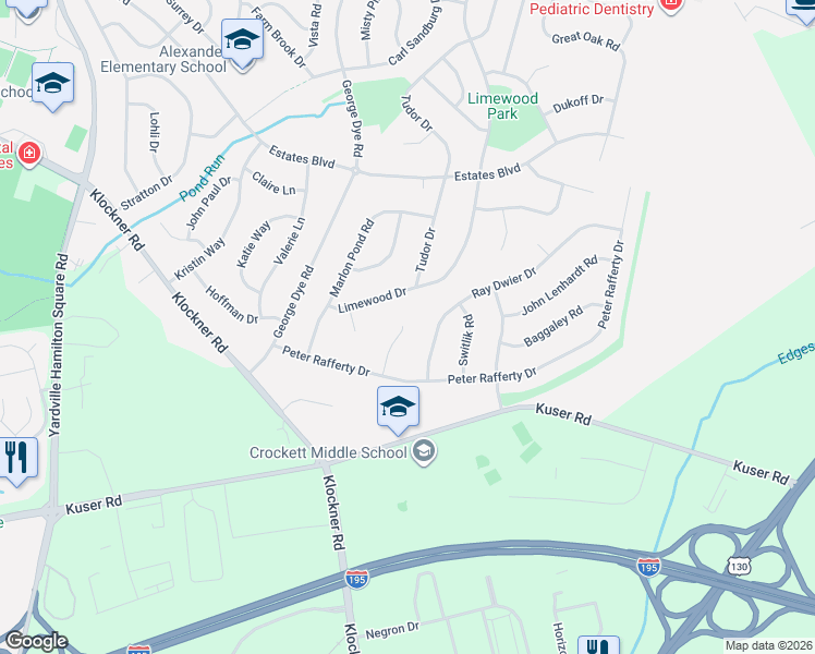 map of restaurants, bars, coffee shops, grocery stores, and more near 15 Adams Court in Trenton
