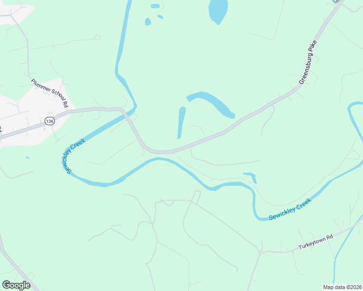 map of restaurants, bars, coffee shops, grocery stores, and more near 819 Greensburg Pike in West Newton