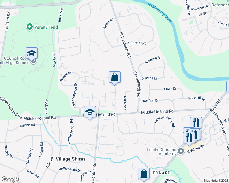 map of restaurants, bars, coffee shops, grocery stores, and more near 275 Hudson Court in Holland