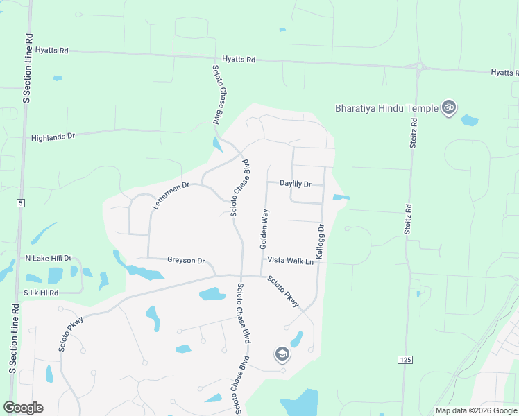 map of restaurants, bars, coffee shops, grocery stores, and more near 6695 Golden Way in Powell