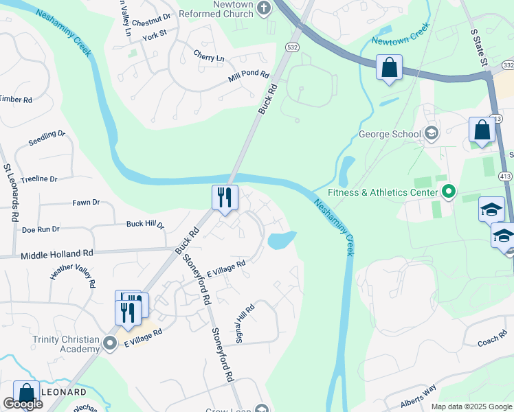 map of restaurants, bars, coffee shops, grocery stores, and more near 2123 Weybridge Common in Southampton