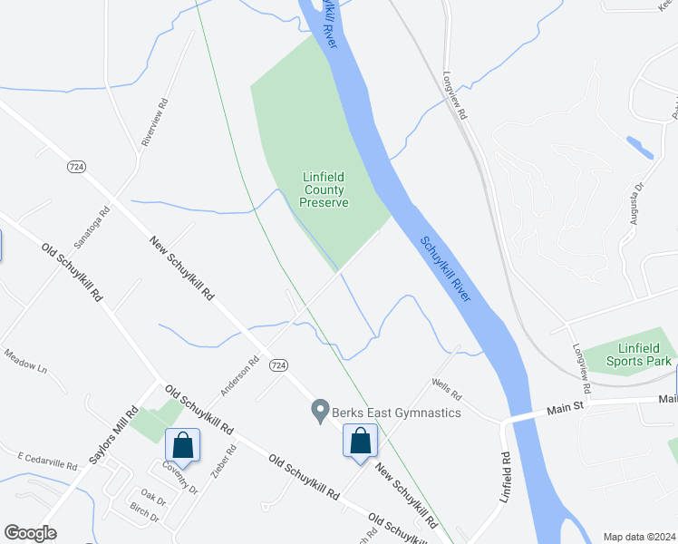 map of restaurants, bars, coffee shops, grocery stores, and more near 11 Anderson Road in Pottstown