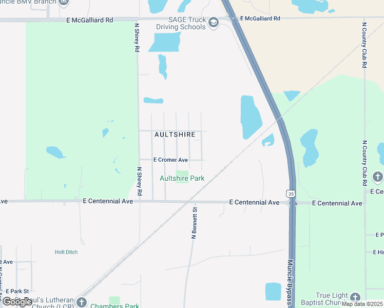 map of restaurants, bars, coffee shops, grocery stores, and more near 2004 North Rector Avenue in Muncie