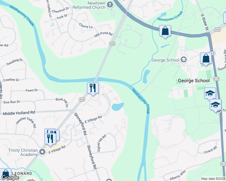 map of restaurants, bars, coffee shops, grocery stores, and more near 2127A Weybridge Common in Southampton