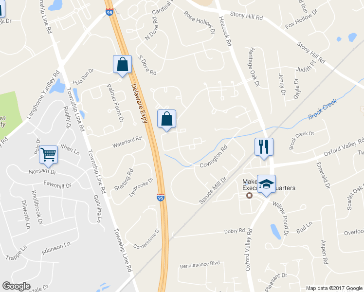 map of restaurants, bars, coffee shops, grocery stores, and more near 3404 Waltham Court in Morrisville