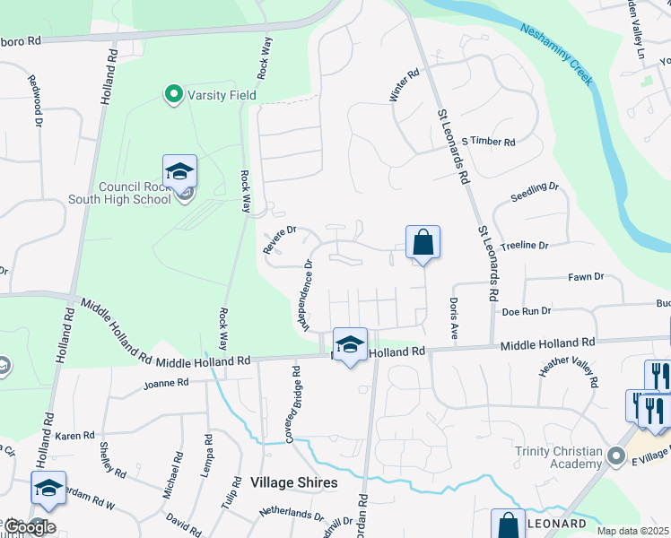 map of restaurants, bars, coffee shops, grocery stores, and more near 1701 Hopkins Court in Holland
