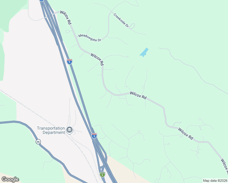 map of restaurants, bars, coffee shops, grocery stores, and more near 21355 Wilcox Road in Red Bluff