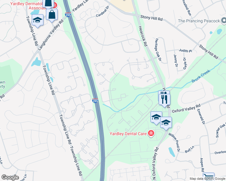 map of restaurants, bars, coffee shops, grocery stores, and more near 3005 Danbury Court in Morrisville