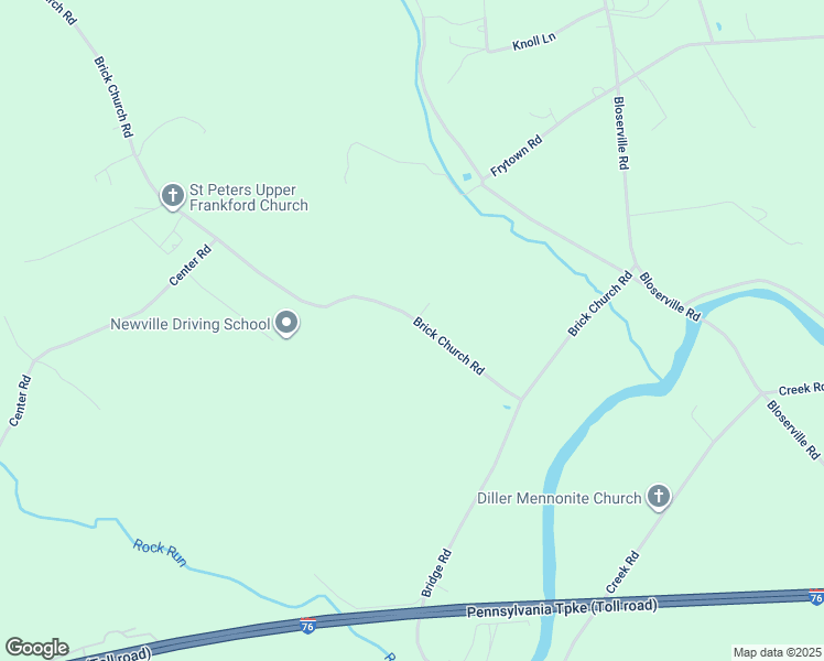 map of restaurants, bars, coffee shops, grocery stores, and more near 140 Brick Church Road in Newville