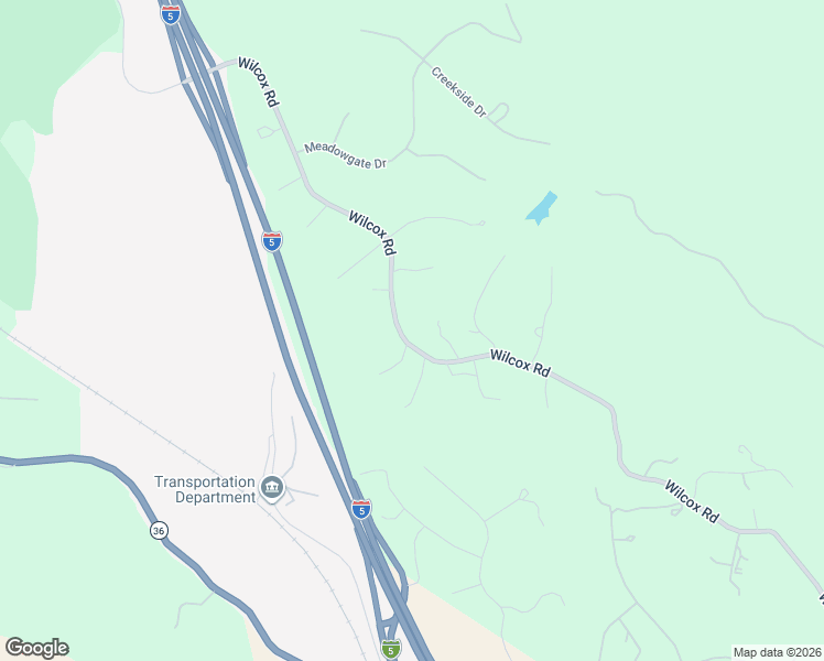 map of restaurants, bars, coffee shops, grocery stores, and more near 21354-21384 Wilcox Road in Red Bluff