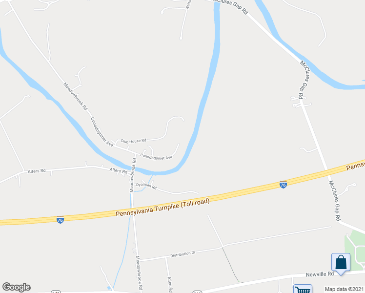 map of restaurants, bars, coffee shops, grocery stores, and more near 760 Conodoguinet Avenue in Carlisle